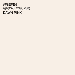 #F8EFE6 - Dawn Pink Color Image